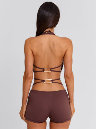 PAISLEI PLAYSUIT BROWN Playsuit 