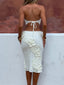PALMINA MIDI SKIRT WHITE Midi Skirt 