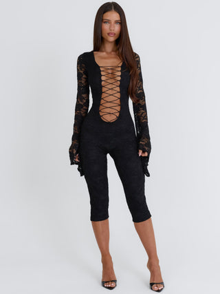 PANIA CAPRI JUMPSUIT BLACK Jumpsuit 