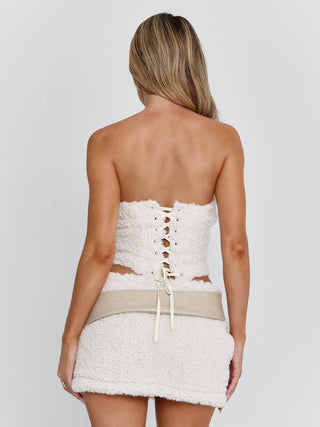 PAULIE MINI SKIRT BEIGE Mini Skirt 