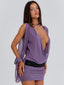 PEARLA MINI DRESS DUSTY PURPLE Mini Dress 