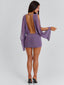 PEARLA MINI DRESS DUSTY PURPLE Mini Dress 