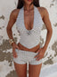 PIAI SHORTS POLKA DOT WHITE Shorts 