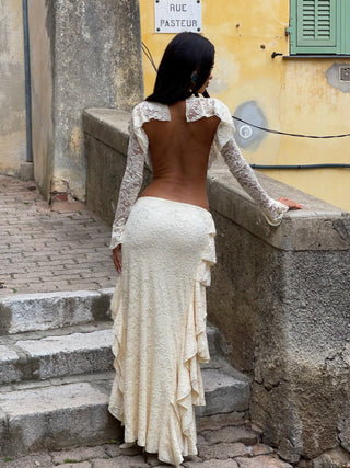 PIETTE MAXI SKIRT CREAM Maxi Skirt 