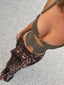 PIPPER TOP BROWN PU Tops 