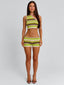 PRAGUE SHORTS GREEN STRIPE Shorts 