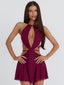 PRISILA MINI DRESS DEEP RED Mini Dress 