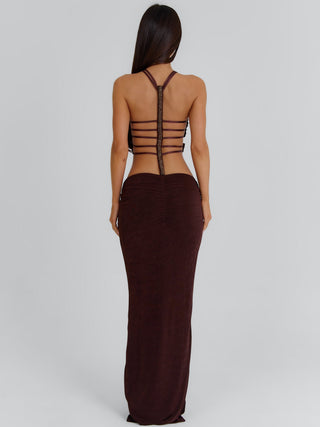 RACHANA MAXI DRESS CHOCOLATE Maxi Dress 