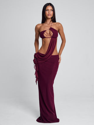 RAER MAXI DRESS BURGUNDY Maxi Dress 