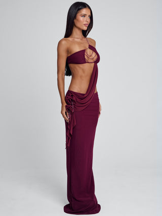 RAER MAXI DRESS BURGUNDY Maxi Dress 