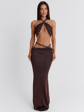 RAI TOP CHOCOLATE Crop Top 