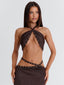 RAI TOP CHOCOLATE Crop Top 