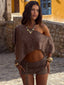 REECE LONGLINE TOP TAUPE Top 