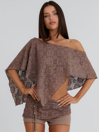 REECE LONGLINE TOP TAUPE Top 