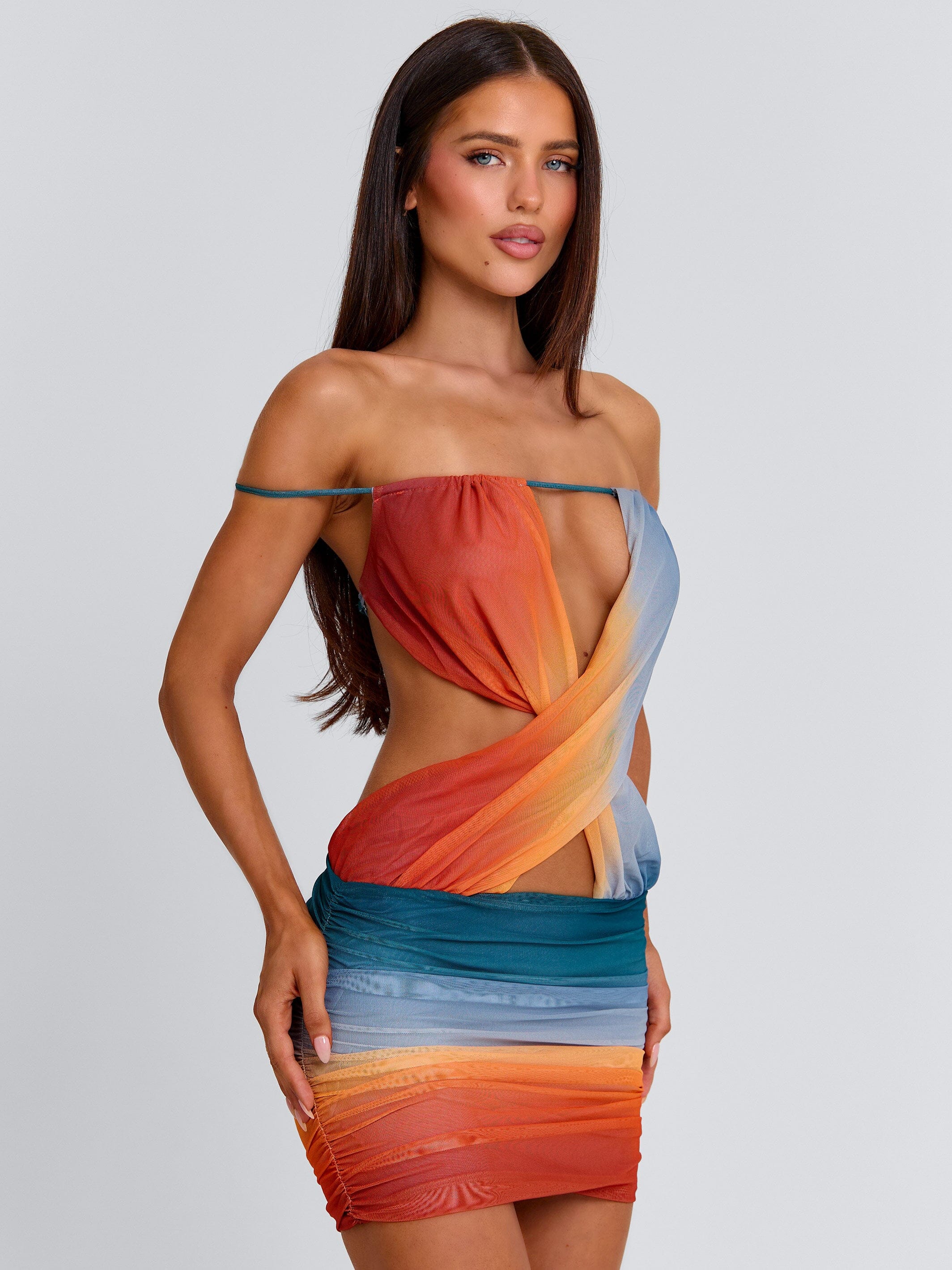 Regina Mini Dress Ocean Ombre | Outcast US – Outcast USA