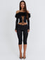 RHACHEL CAPRI PANT BLACK Pants 