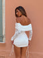 RILEY MINI DRESS WHITE Mini Dress 