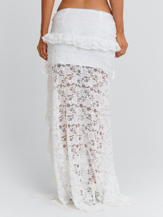 RIVANA MAXI SKIRT WHITE Maxi Skirt 