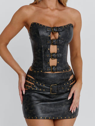 RODEO TOP DARK GREY Corset 
