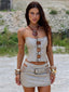 RODEO MINI SKIRT SAND Mini Skirt 