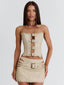 RODEO MINI SKIRT SAND Mini Skirt 