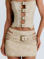 RODEO MINI SKIRT SAND Mini Skirt 