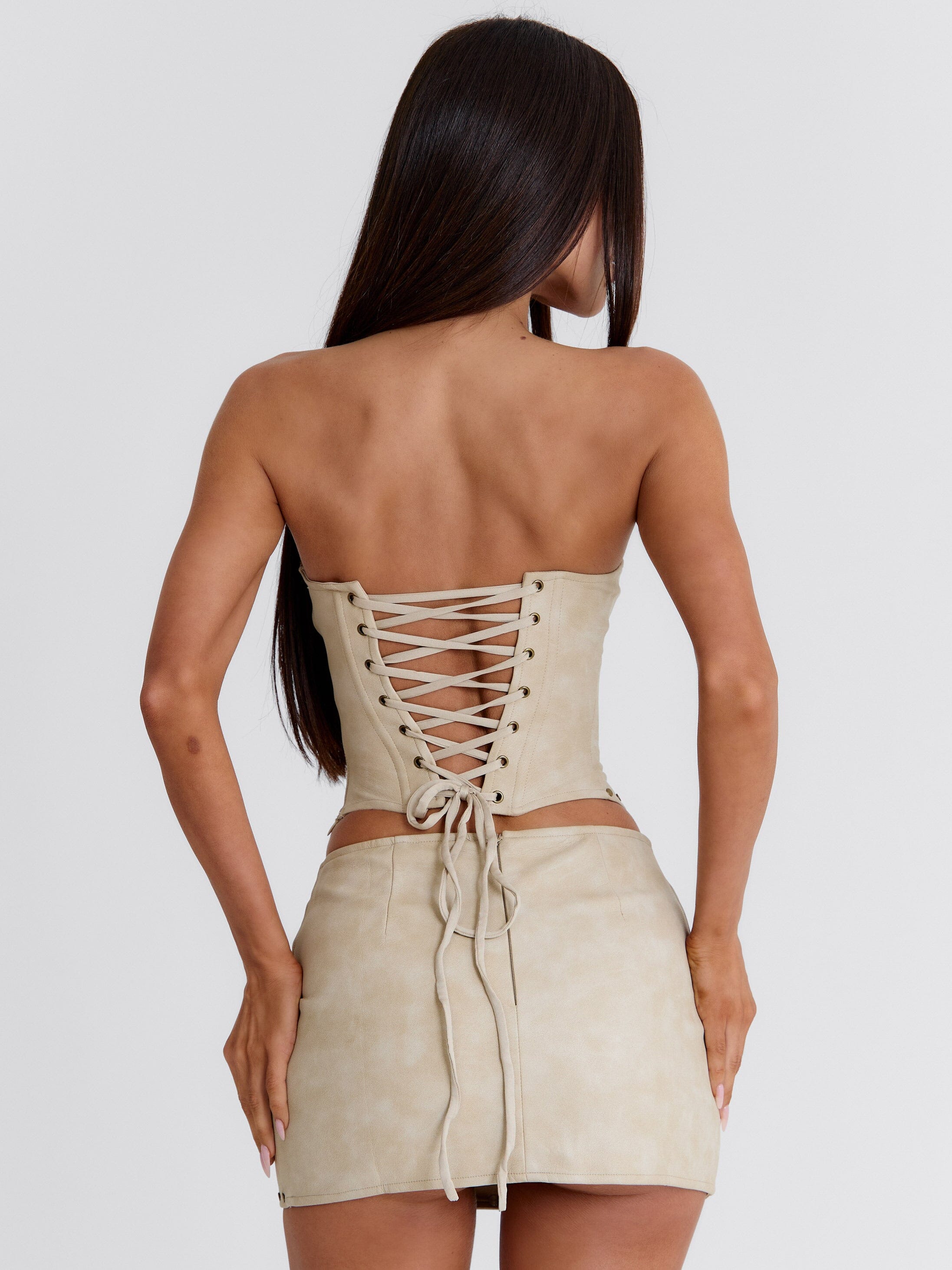 Rodeo Mini Skirt Sand | Outcast USA