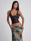 ROEI CORSET TOP DARK BROWN Corset 