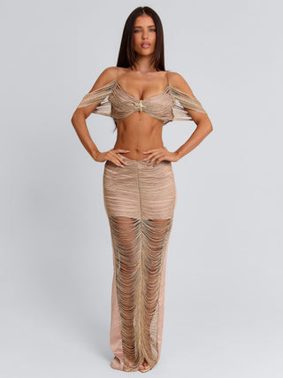 ROWAN TOP GOLD Crop Top 