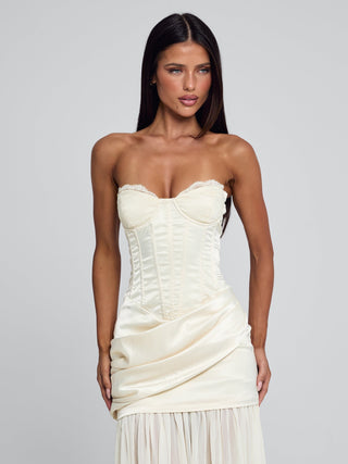 Rowna Maxi Dress Ivory | Outcast US Outcast USA Rowna Maxi Dress Ivory | Outcast US Outcast USA