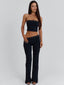ROXIE LONGLINE TOP BLACK Top 