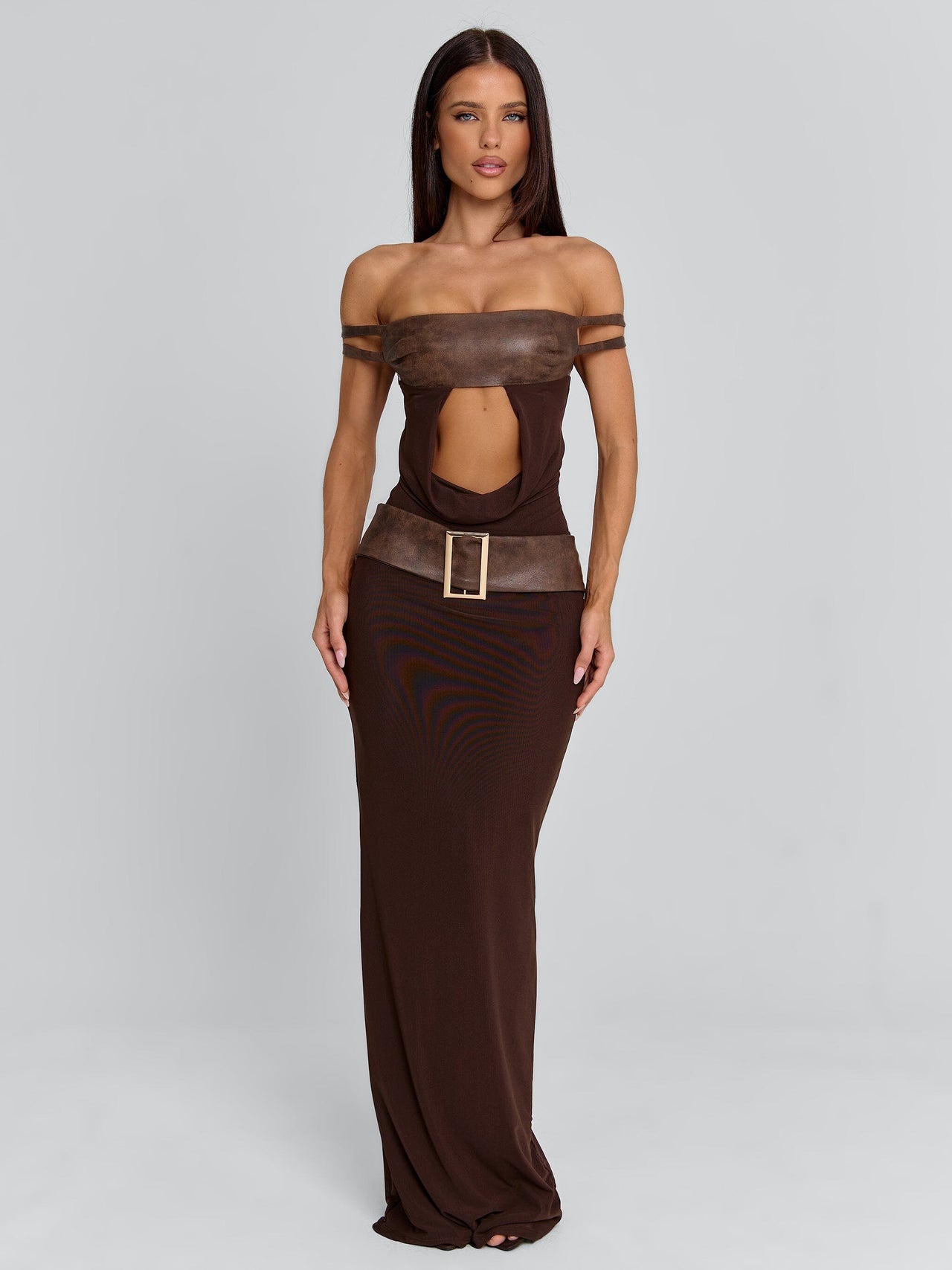 Women's Rozia Maxi Dress Brown in Size Small by Outcast