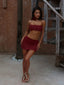 RUI TOP DEEP RED Crop Top 
