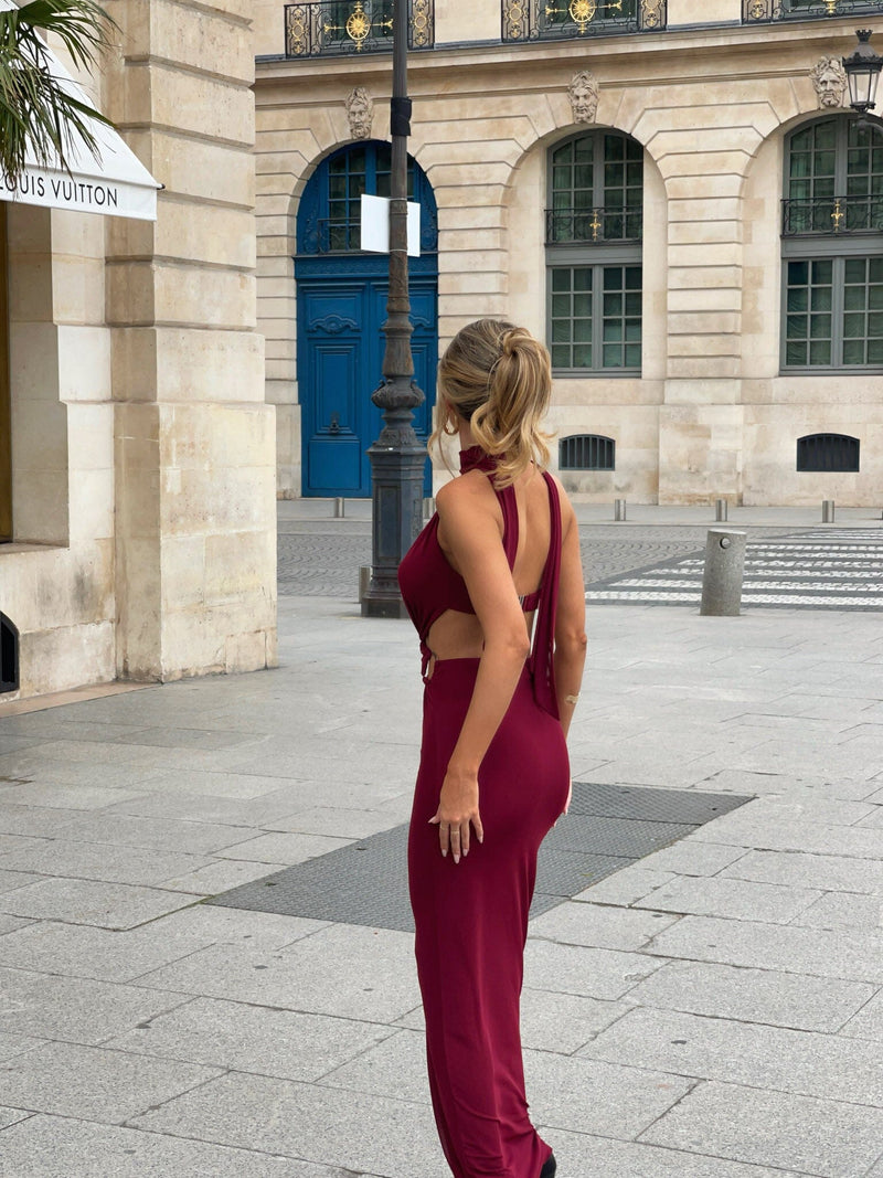 SABINE MAXI DRESS DEEP RED Maxi Dress 