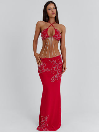 SAIRA MAXI DRESS RED Maxi Dress 
