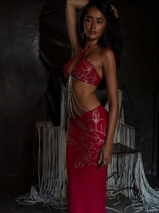 SAIRA MAXI DRESS RED Maxi Dress 