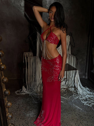 SAIRA MAXI DRESS RED Maxi Dress 