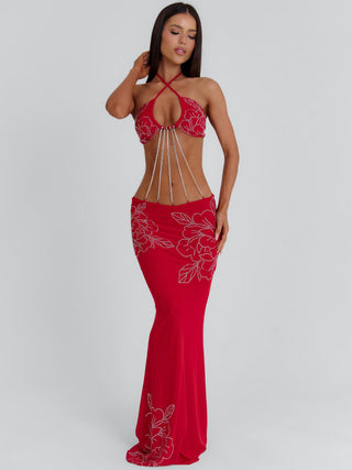 SAIRA MAXI DRESS RED Maxi Dress 