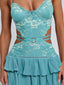 SANTANA MINI DRESS TEAL Mini Dress 