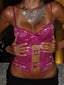 SANTANA TOP BURGUNDY Crop Top 
