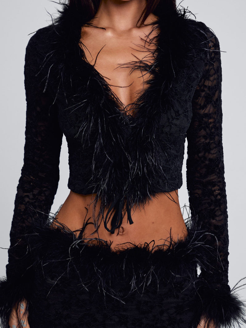 SANTORINI TOP BLACK Blouse 