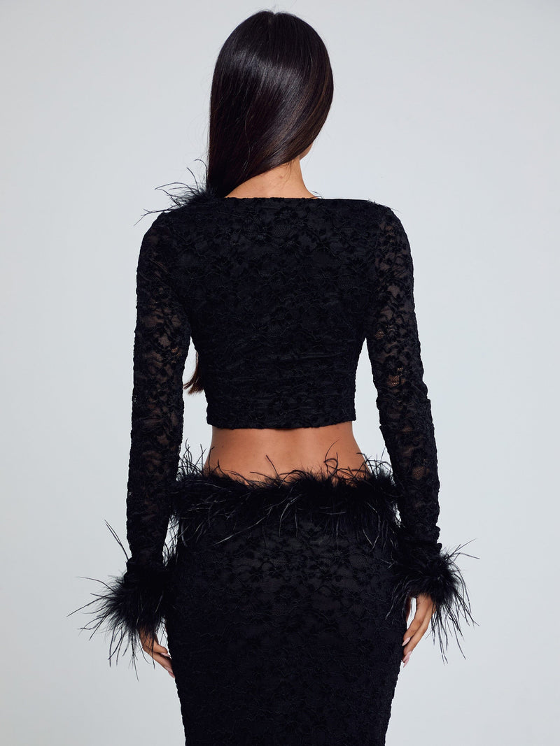 SANTORINI TOP BLACK Blouse 