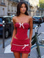 SAPHIA MINI SKIRT RED Mini Skirt 