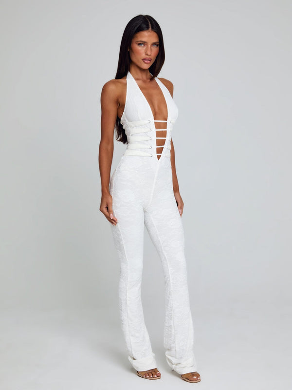 SAWYER JUMPSUIT WHITE Jumpsuit 