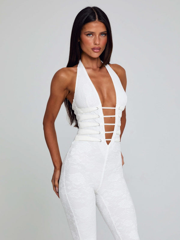 SAWYER JUMPSUIT WHITE Jumpsuit 