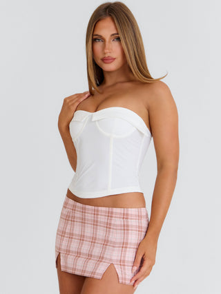 SCHOOLGIRL CORSET TOP WHITE Corset 