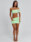 SELINE TOP GREEN Crop Top 