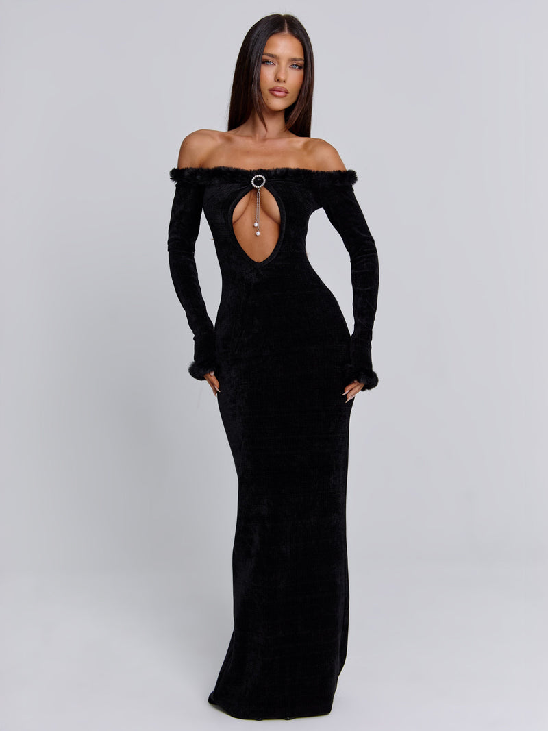 SENRAH MAXI DRESS BLACK Maxi Dress 