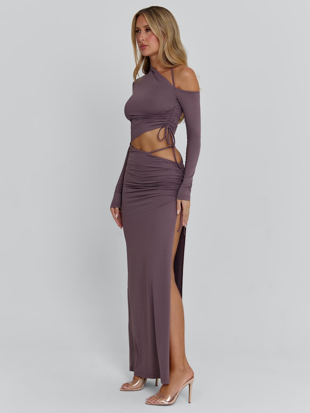 Women's Purple Seraya Maxi Dress Mauve in Size Large by Outcast