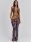 SHANEL CROP TOP DEEP PURPLE Crop Top 